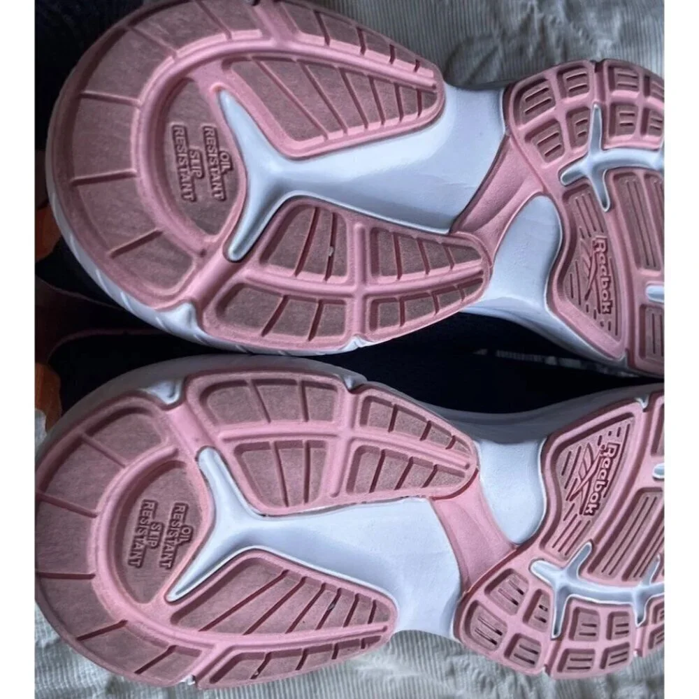 Reebok Women’s Shoes Size 7 Work N Comfort Pink Black Safety 129266877